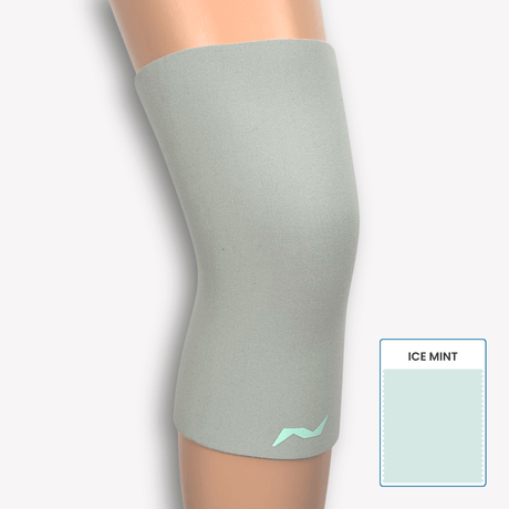 Die Ice Mint Variante der PRO LINE Kniebandage überzeugt durch frisches Design, angenehme Kompression und maximale Bewegungsfreiheit.