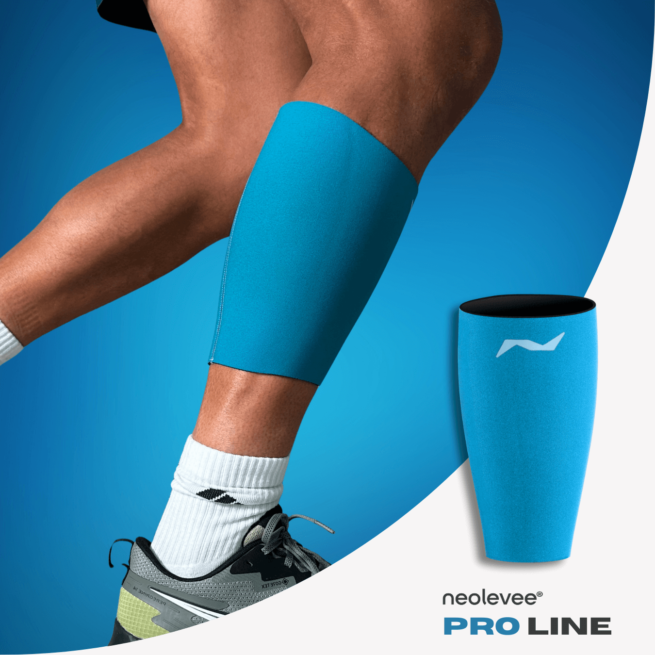 Die PRO LINE Wadenbandage in Spruce Green stabilisiert deine Muskulatur bei jedem Schritt – ideal beim Laufen, Wandern oder Training.