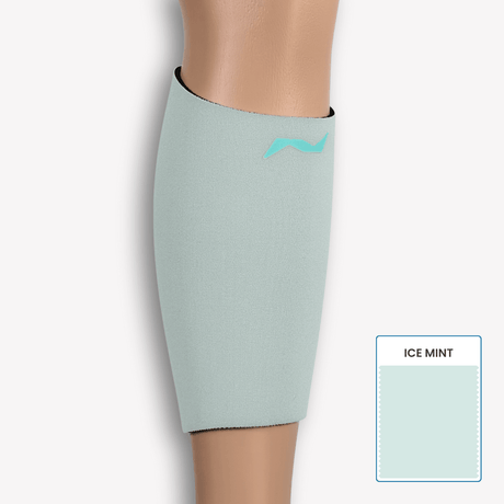 Frisch, stylisch, funktional: Die PRO LINE Wadenbandage in Ice Mint bietet gezielte Kompression und angenehmen Tragekomfort.