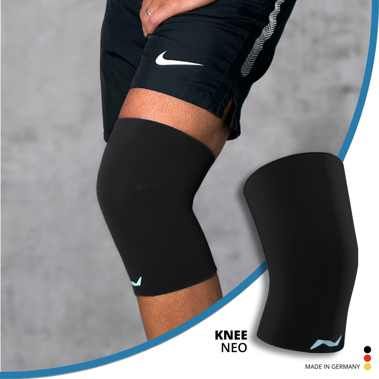 Sportbandage Knie (Knee Neo): stabilisierend, rutschfest, elastisch, made in Germany