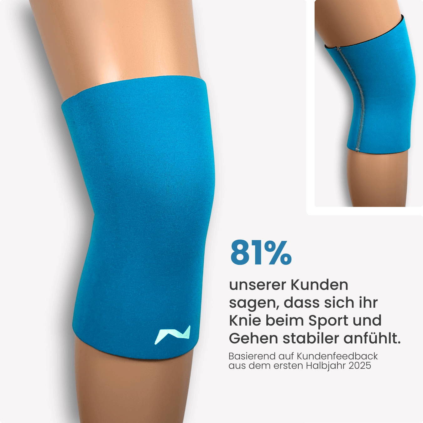81 % unserer Kund:innen fühlen sich mit der PRO LINE Kniebandage beim Sport und im Alltag stabiler – sichere dir diesen Effekt für dein Training.

