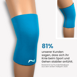 81 % unserer Kund:innen fühlen sich mit der PRO LINE Kniebandage beim Sport und im Alltag stabiler – sichere dir diesen Effekt für dein Training.
